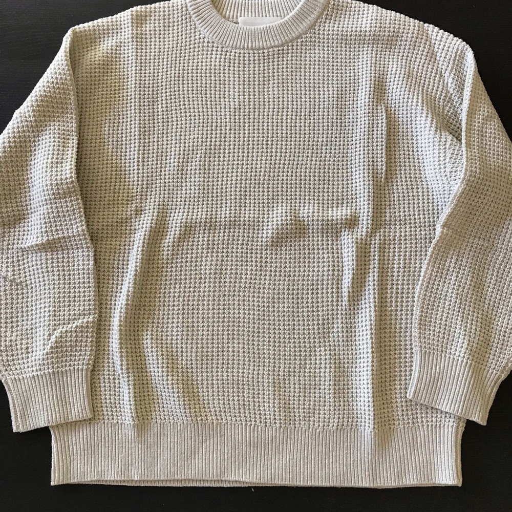 Wilfred Heathered Beige Crewneck Sweater - Picture 3 of 3